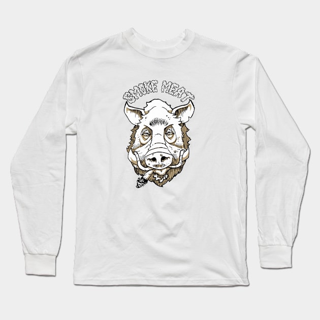 Smoke Meat Long Sleeve T-Shirt by William Gilliam
